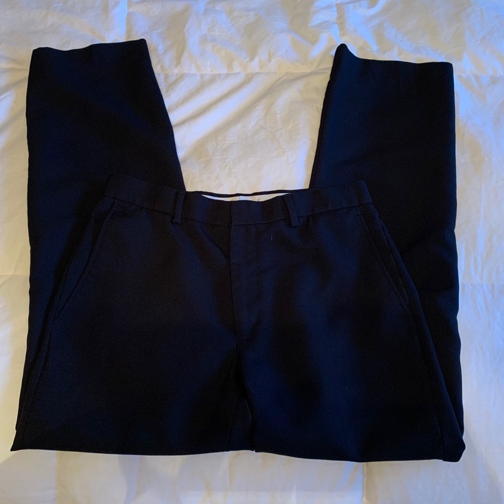 Black Slim Fit Dress Pants